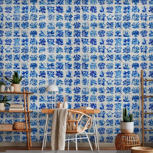  Foto tapeta - Azulejos tiles &amp;ndash; traditional Portuguese ceramic tiles 200x140 Premium Slike