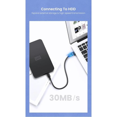 Ugreen Usb 2.0 M na Mini 5pin M kabl 0,25m ( 10353 ) Slike