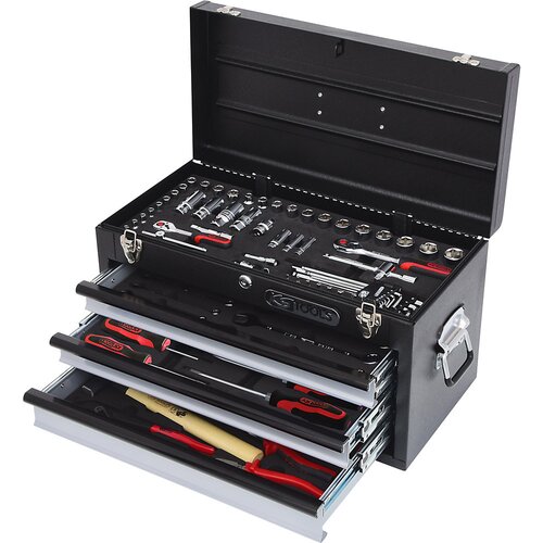 Ks Tools Komplet univerzalnega orodja 1/4'' + 3/8'' CHROMEplus, 99 kosov, preklopna izvedba Cene