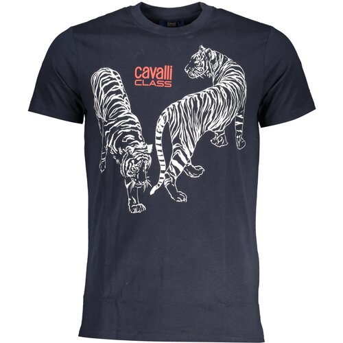 Cavalli Class MEN&#39;S SHORT SLEEVED T-SHIRT BLUE Cene