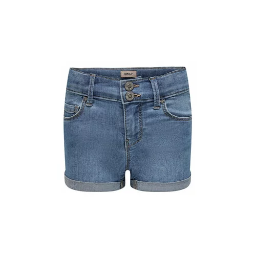 Kids Only Kratke hlače iz tkanine 15280992 Modra Skinny Fit