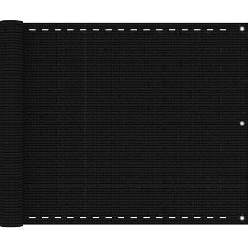Balkonski zastor crni 75 x 400 cm HDPE Cijene