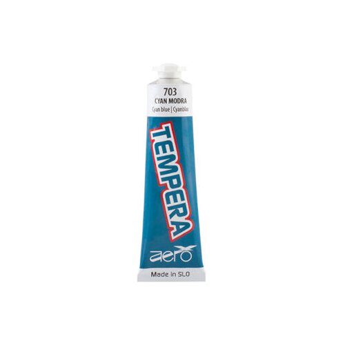 Boja tempera Aero 42ml tubica cyan plava Cene