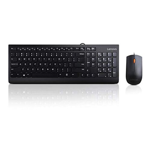 Lenovo 300 keyboard Mouse included Universal USB QWERTY US English Black Slike