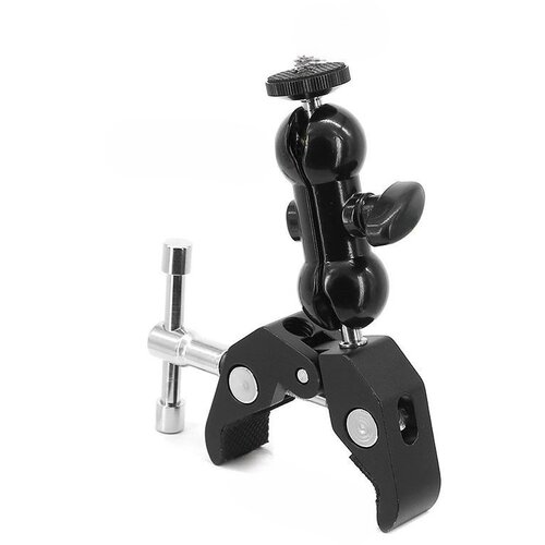 INF magic arm mount z dvojno kroglično glavo s sponko crab za fotoaparat dslr black, (21369624) Cene