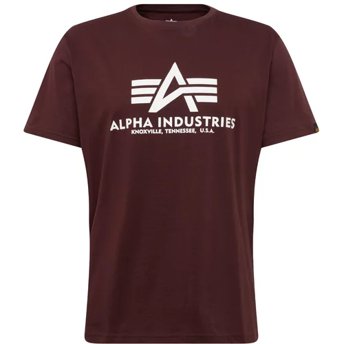 Alpha Industries Majica vinsko rdeča / bela