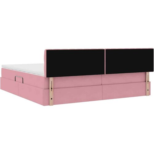  Krevet s od storage s madracem Ružičasta 200 x 200 cm Bar&amp;scaron;un Slike