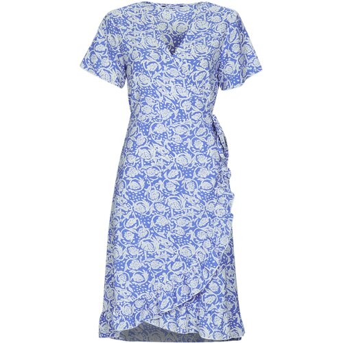 Only ONLMARGOT LIFE S/S KNEE WRAP DRESS Multicolour Slike