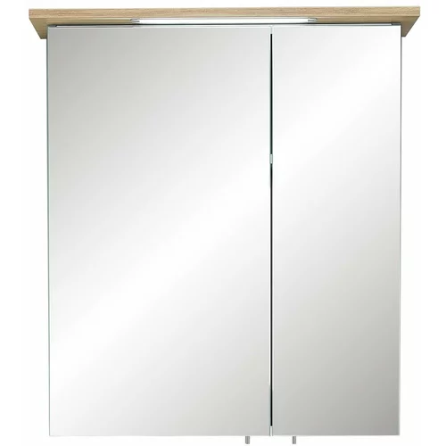 Pelipal Zelena stenska kopalniška omarica z ogledalom 60x72 cm Set 963 - Pelipal