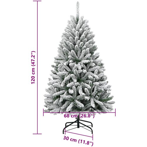  Umjetno božićno drvce sa &amp;scaron;arkama i snijegom 120 cm Slike