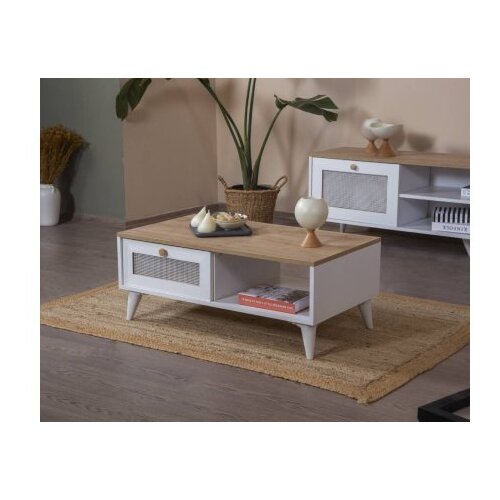 Hanah home sto za dnevnu sobu calvin white oak Cene