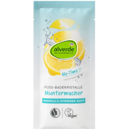 Alverde Naturkosmetik Kristali za kupku za stopala - morska so i limun 40 g Cene