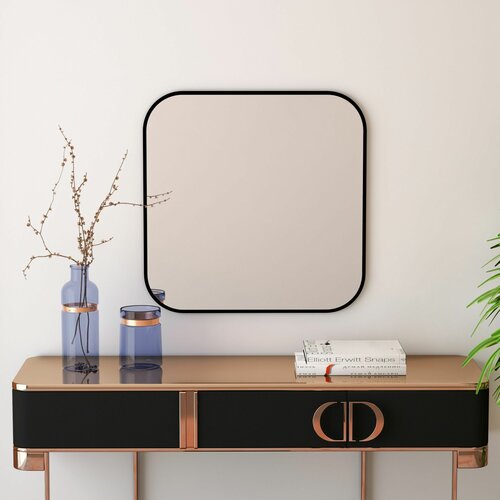 HANAH HOME atlantis small - black black decorative chipboard mirror Cene