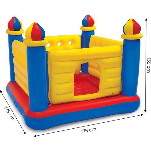 Intex napuhujući trampolin dvorac za djecu 174 &amp;times; 174 &amp;times; 135 cm Slike