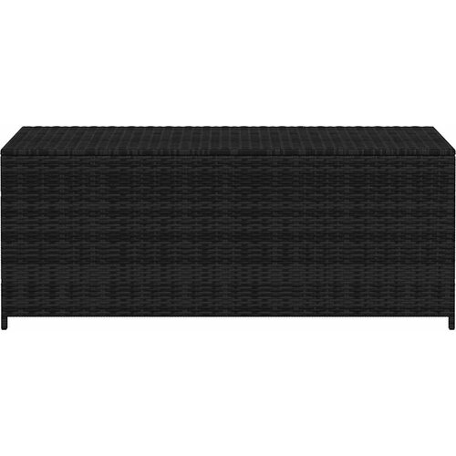  Vrtna kutija za pohranu crna 150 x 50 x 60 cm poliratan Slike