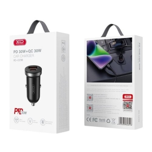 XO Auto punjac CC56 30W USB+Type C glava Slike