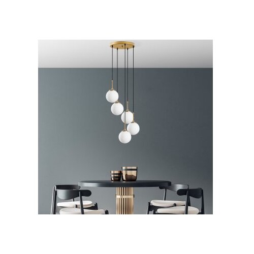 Opviq Luster Orbital-15-14017, 40x40x115cm, IP20, zlatno-bijele boje Cene