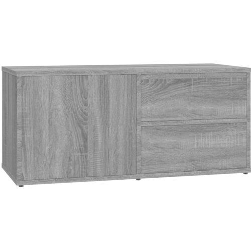 Maison Chic TV omarica - TV enota - Televizijska omarica siva sonoma 80x34x36 cm inženirski les, (21699025) Slike