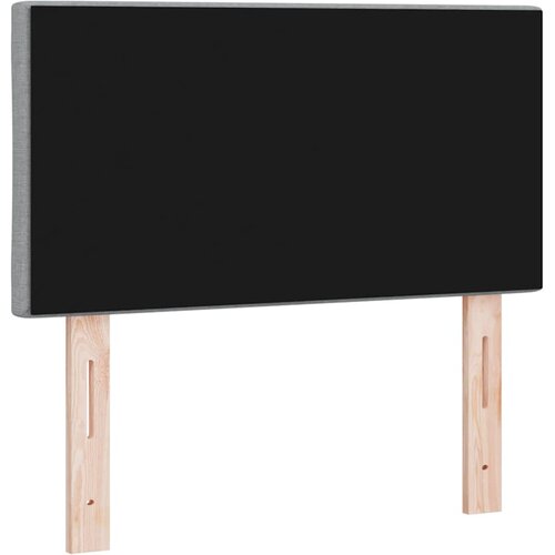  LED glava kreveta Svijetlo siva 80 cm tkanina Slike