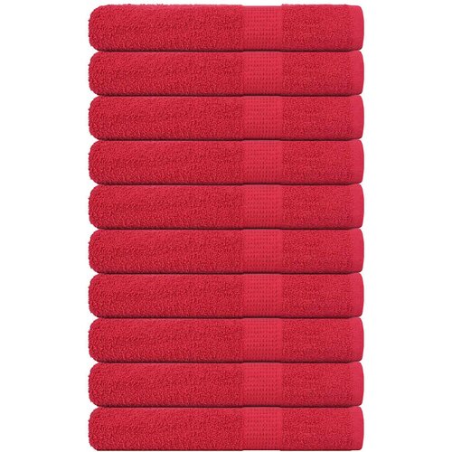 Furnova Brisače za savno 10 kos rdeča 80x200 cm 360 g/m² 100% bombaž, (21916529) Cene
