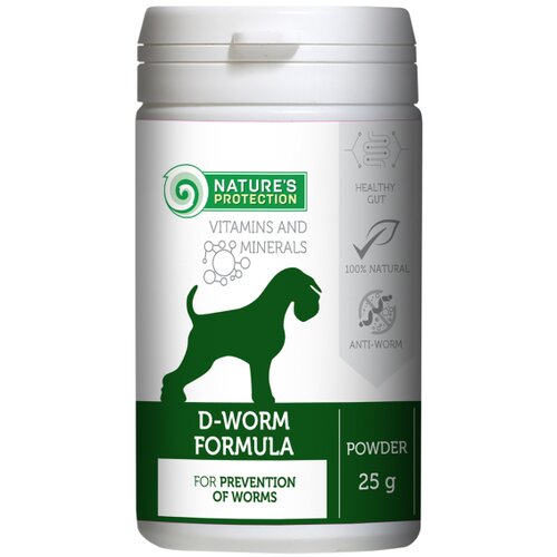 Nature&amp;#039;s Protection Suplementi za pse D-Worm Formula, 25g Slike