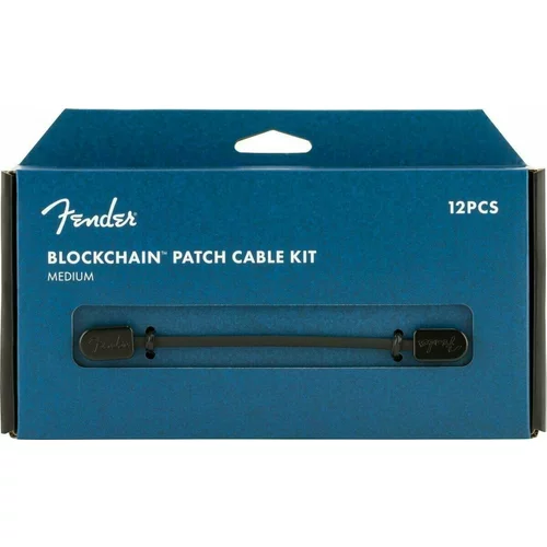 Fender Blockchain Patch Cable Kit MD Crna Kutni - Kutni