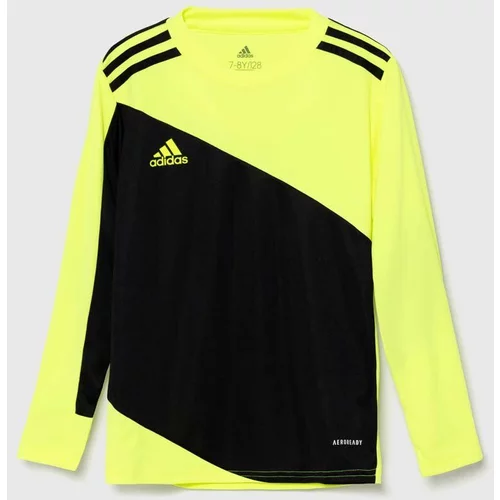 Adidas Dječja majica dugih rukava SQUAD GK21SYY boja: žuta, s uzorkom, GN5794