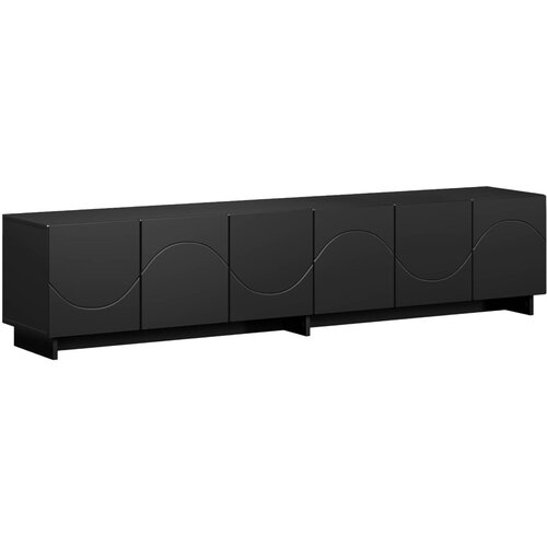 TV stalak 180 x 34,5 x 40 cm Crna Konstruirano drvo Slike