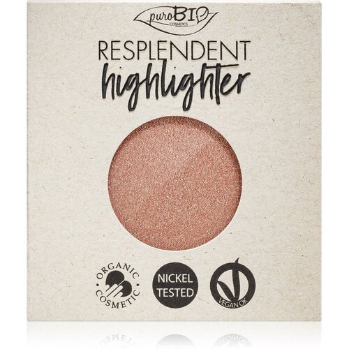 puroBIO cosmetics Resplendent Highlighter REFILL - ponovno punjenje - 04 Zlatno ružičasta Cijene