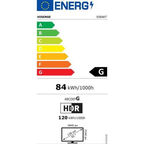 Hisense TV UHD 55E6KT Slike