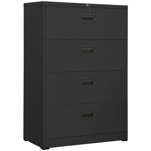 VidaXL Ormarić za spise antracit 90 x 46 x 134 cm čelični Slike