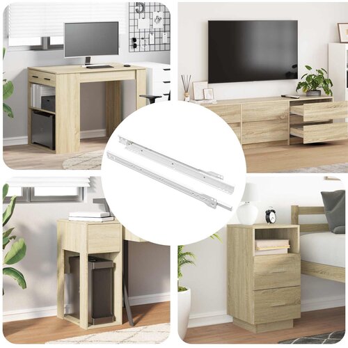  Klizač za ladice 2 pcs Bijelo 350 mm Čelik Cijene