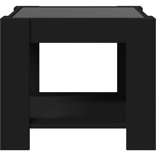  Stolić za kavu LED crni 53x53x45 cm od konstruiranog drva Slike