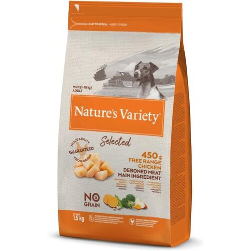 Nature's Variety No Grain Dog Mini Adult - piščanec 1,5 kg Cene