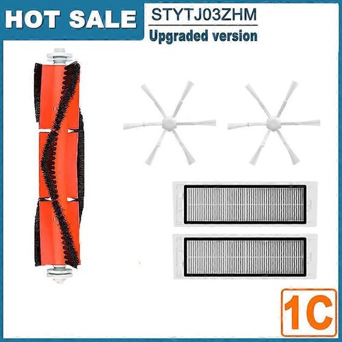 INORCO Glavna stranska krtaa HEPA filter Mop krpa za Xiaomi Mijia1C 2C 1TSTYTJ02Z Dream F9 robotski sesalnik Glavna stranska krtaa HEPA filter, (21982312) Slike
