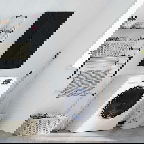 vidaXL Zidni ormarić Crni hrast 34,5 x 34 x 90 cm Konstruirano drvo Cijene