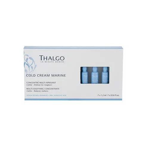 Thalgo Cold Cream Marine Multi-Soothing pomirjajoč serum za kožo 7x1,2 ml za ženske