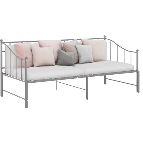  Okvir za krevet na razvlačenje sivi metalni 90 x 200 cm Cijene