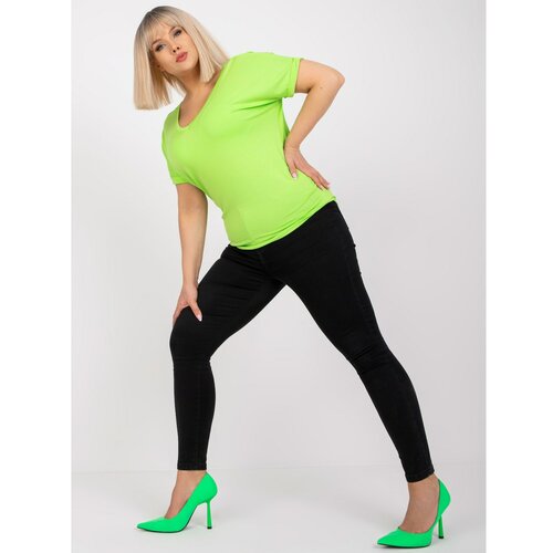 Fashion Hunters Light green loose-fitting Dina blouse Slike