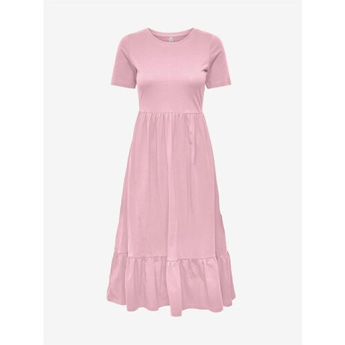 Only Pink Midish dress May - Women Slike