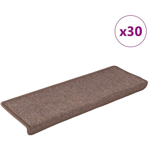 vidaXL Otirači za stepenice 30 kom 65x21x4 cm smeđi Cijene