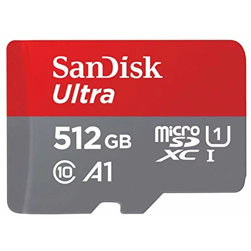 Sandisk SDXC MICRO 512GB ULTRA MOBILE, 120 MB/s, UHS-I C10, A1, adapter SDSQUA4-512G-GN6MA