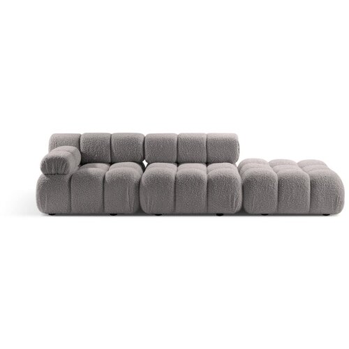 Micadoni Svetlo siva sedežna garnitura iz tkanine bouclé 282 cm Bellis – Home Cene
