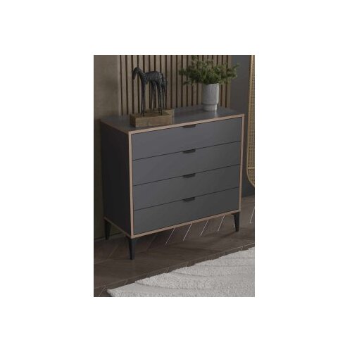 Hanah home komoda arden 4 anthracite Slike