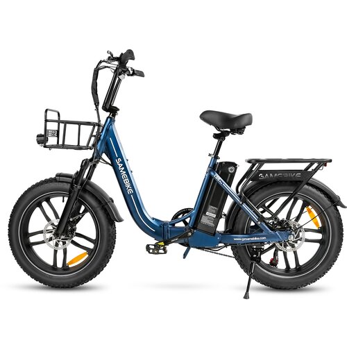 Samebike C05 Pro Step-through zložljivo e-kolo, 500 W 36 V 13 Ah, debela pnevmatika, temno modra, (21960362) Cene