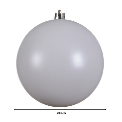 Dekordom novogodišnja dekoracija - hanging bauble 14cm 022274 - winter white - kmg ( 043304 ) Cene
