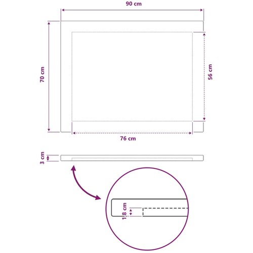  Pravokutni stolni vrh 90 x 70 x 3 cm Pravokutni - Bijela 90 x 55 x 3 5 cm Pravokutno Slike
