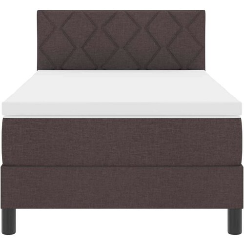 Box spring krevet Tamno smeđa 90 x 200 cm tkanina Slike