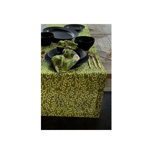 Hermia nadstolnjak green leaf 45 x 150 Cene