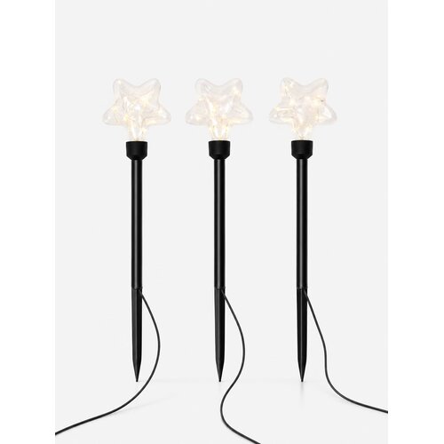 Sinsay Set ubodnih LED vrtnih lampi s motivom zvjezdice 3 pack Slike